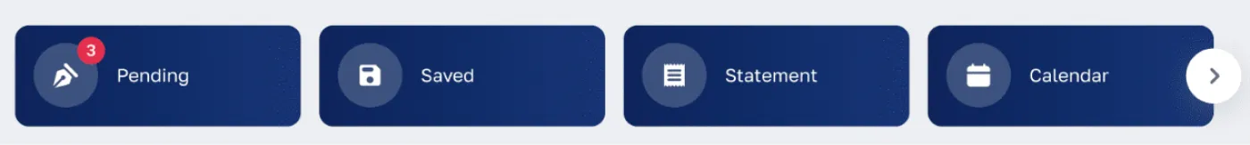 Horizontal card feed pattern