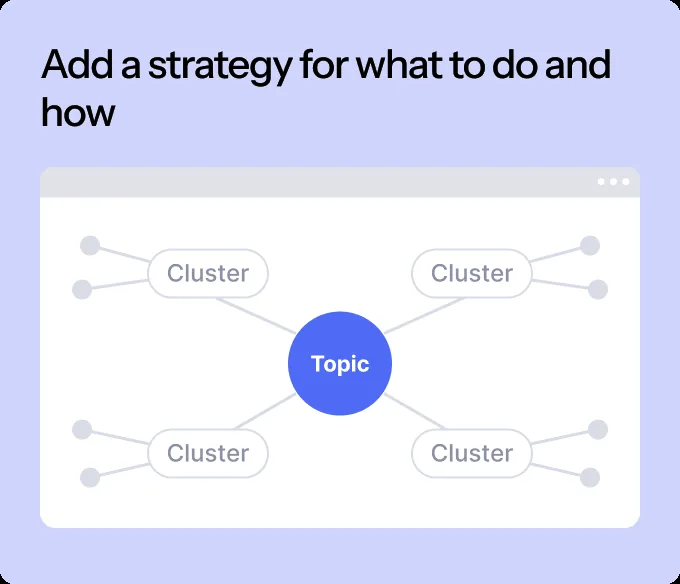 Add a strategy for what to do and how
